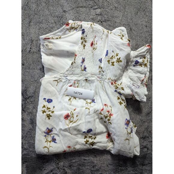 Miss Me Crop Blouse Women's Size Medium White - Picture 9 of 9